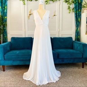 Anthropologie | BHLDN Badgley Mischka Sloan Dress Accordion Pleat Wedding Gown 4